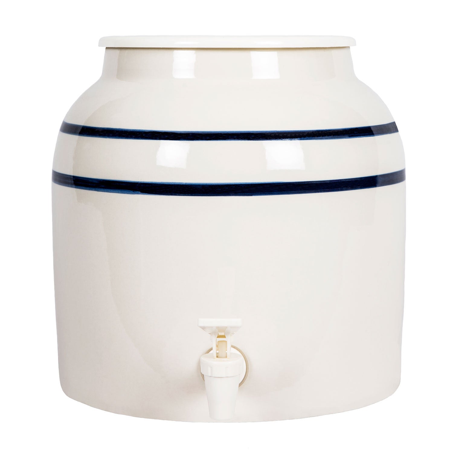 ACE Large Blue Stripe Ceramic Water Dispenser