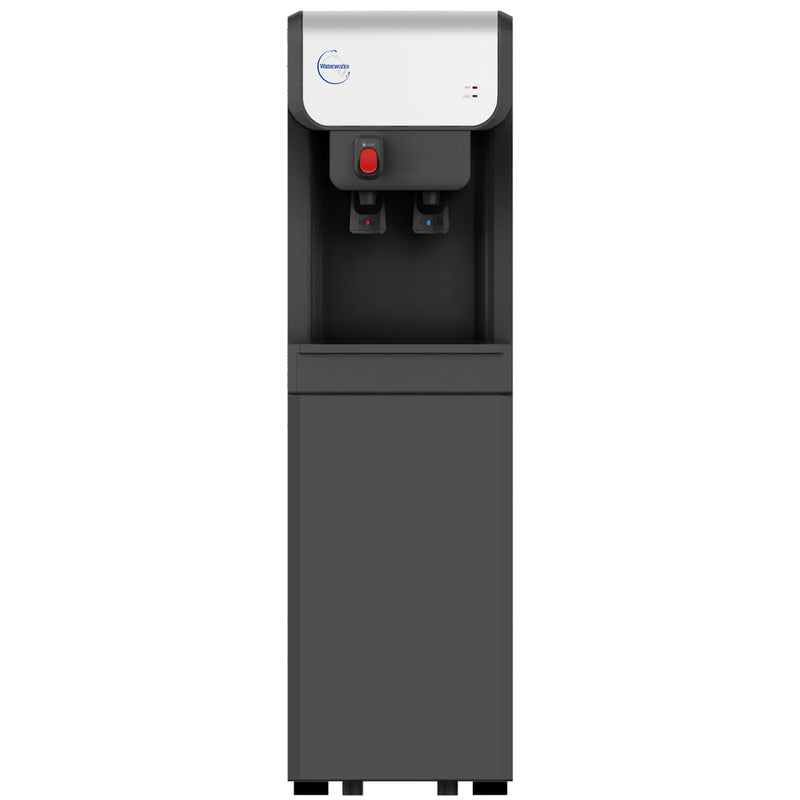 Freestanding Black Aqua Pulse Bottle less Water Cooler