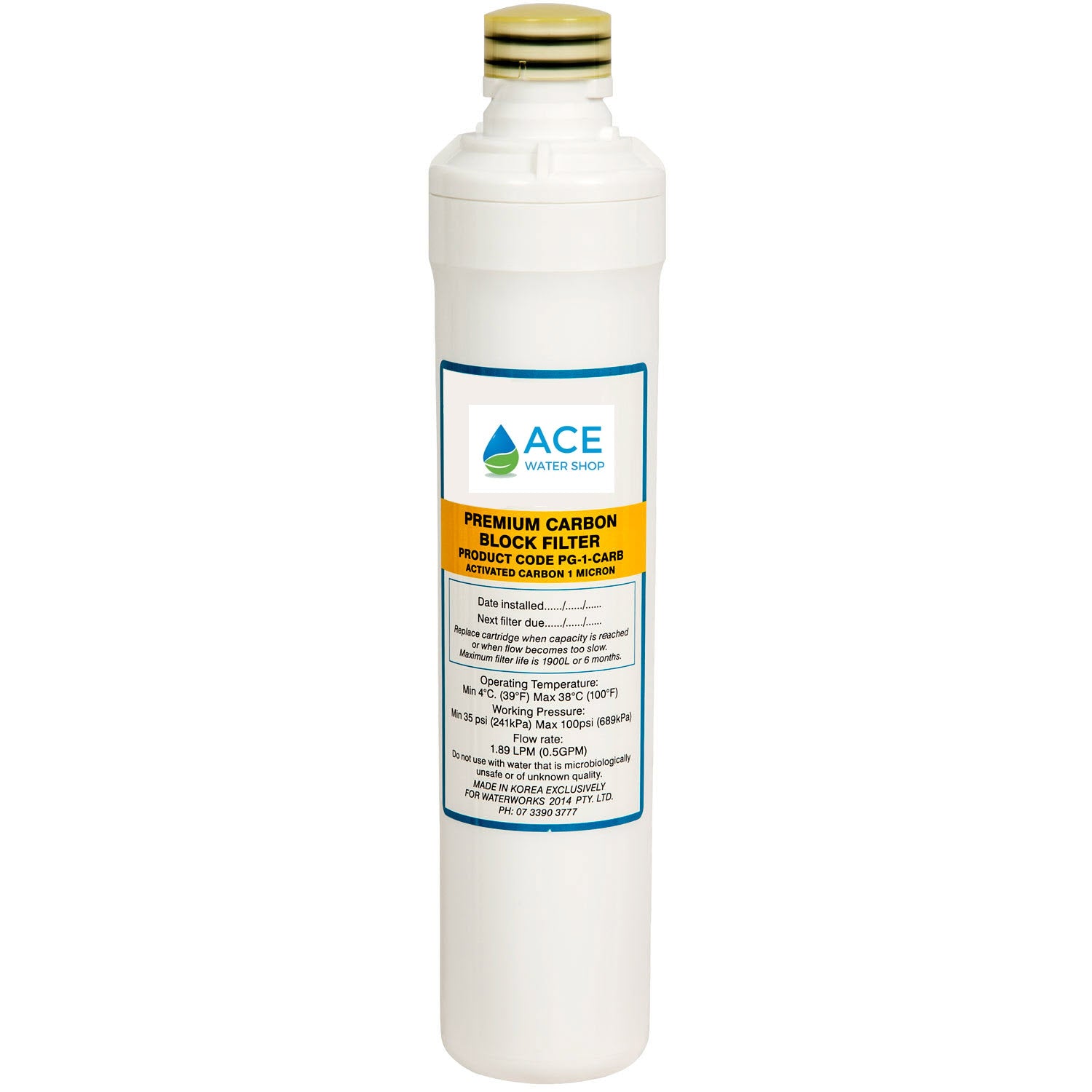 PNP Undersink 1 Micron Carbon Filter Cartridge