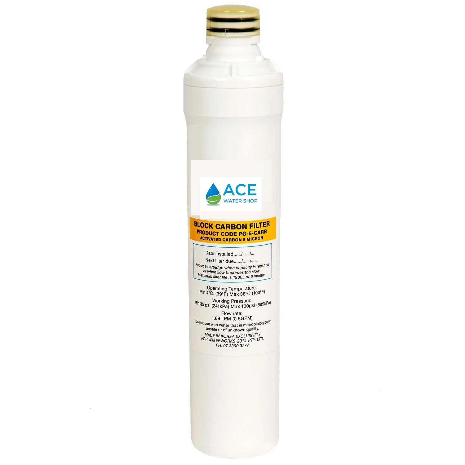 PNP Undersink 5 Micron Carbon Filter Cartridge