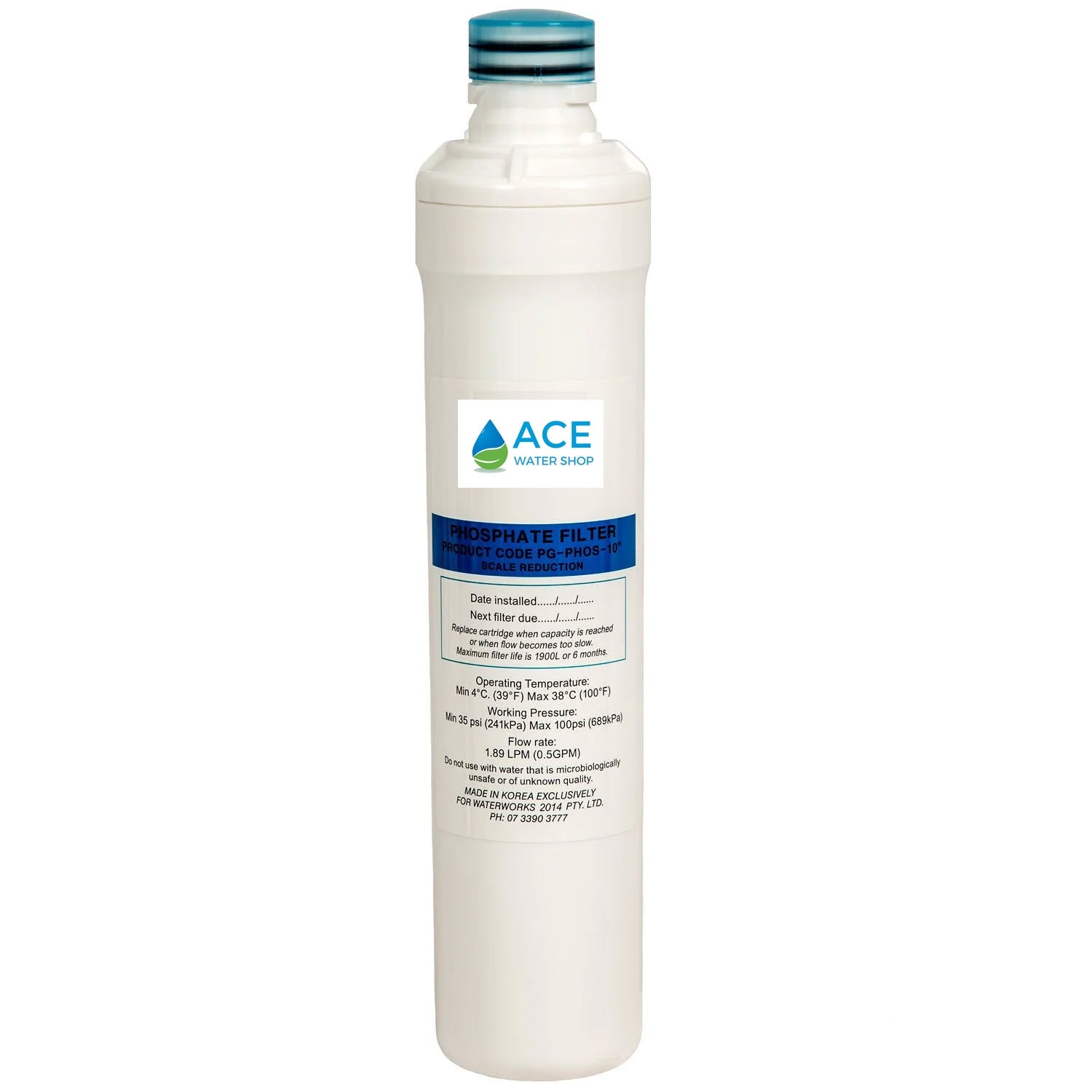 ACE Undersink Swing & Twist Phospate Filter Cartridge