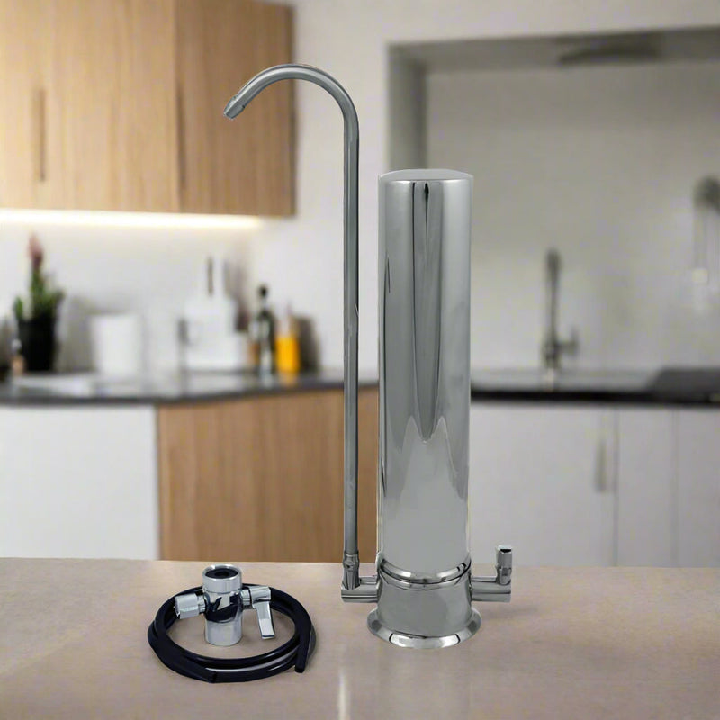 Ace Slimline Stainless Steel Benchtop Water Filter