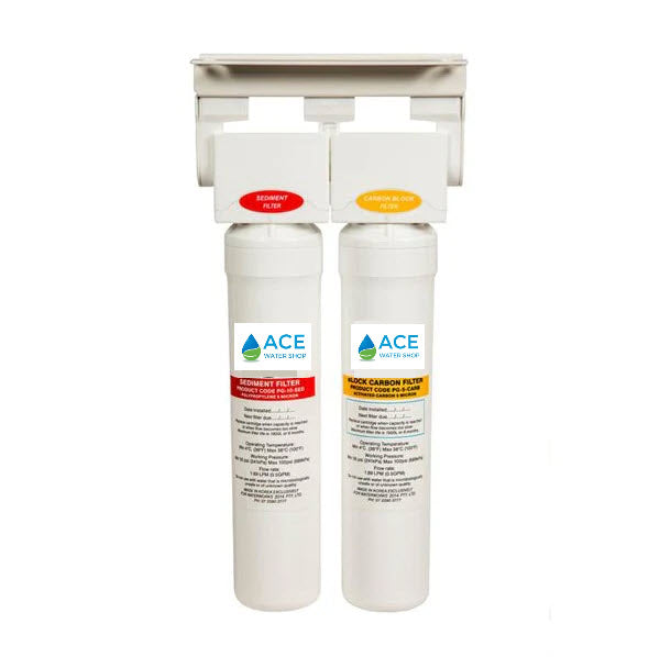 PNP Undersink Double Head and Bracket (Cartridge Sold Separately)