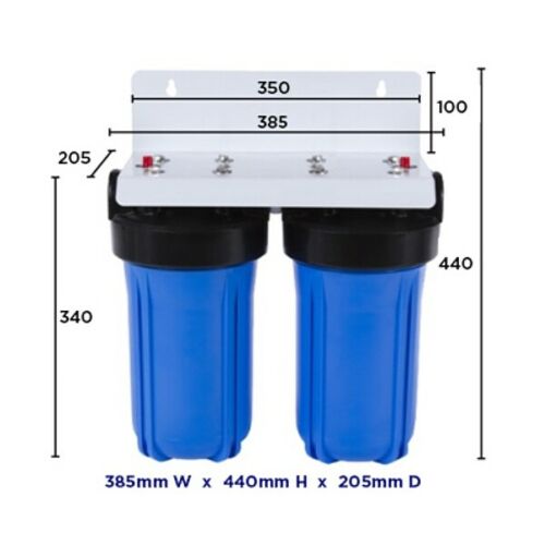 Ace 10" X 4.5" Twin Whole House Water Filters